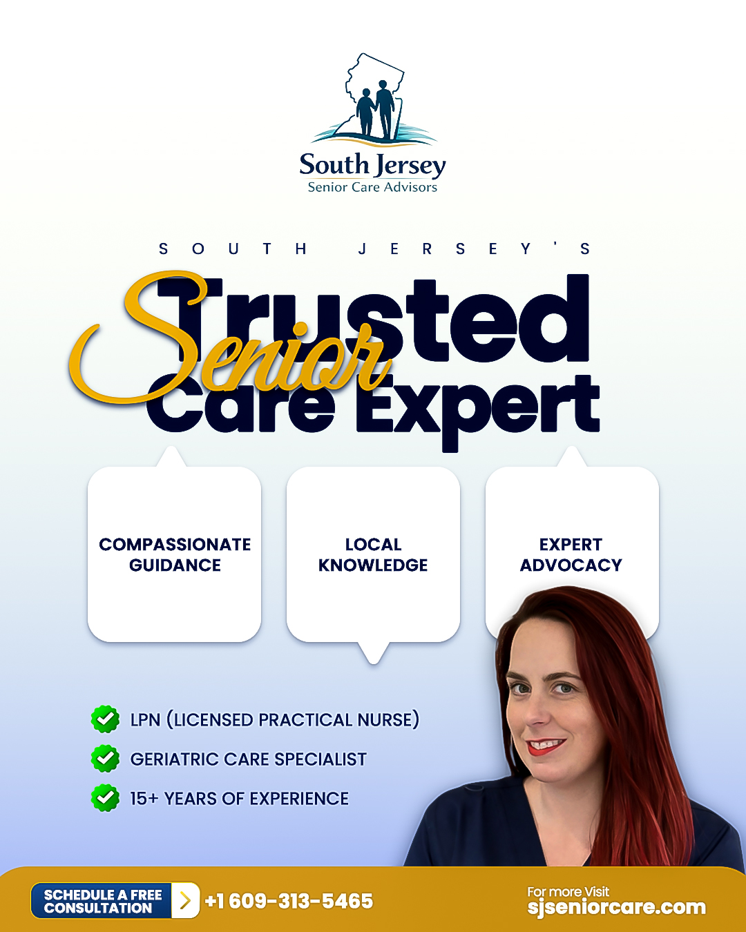 Authority Post Authority graphic styled like a professional bio card, listing credentials and service area — Instagram graphic design by Motakabbir Hossan